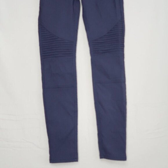prAna Brenna Gray Moto Skinny Jeans Pants Trousers Low Rise Stretch EUC Womens 0 - Picture 6 of 14